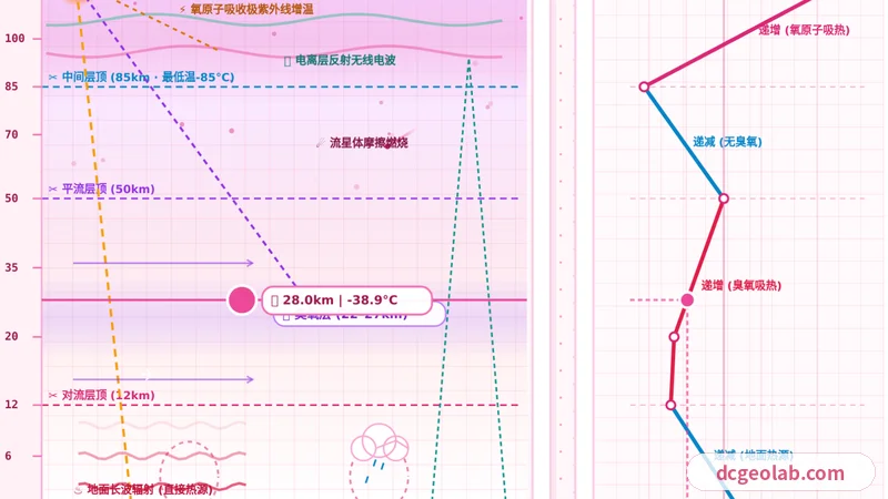大气垂直分层与气温成因（探空交互版）